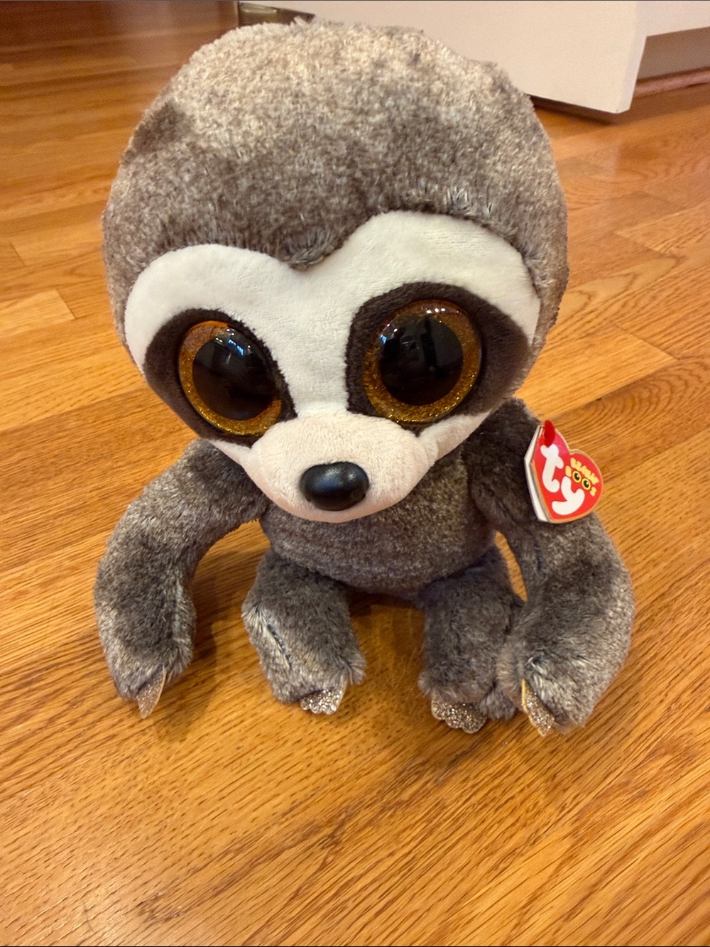 Ty Gray Sloth Plush named Dangler
